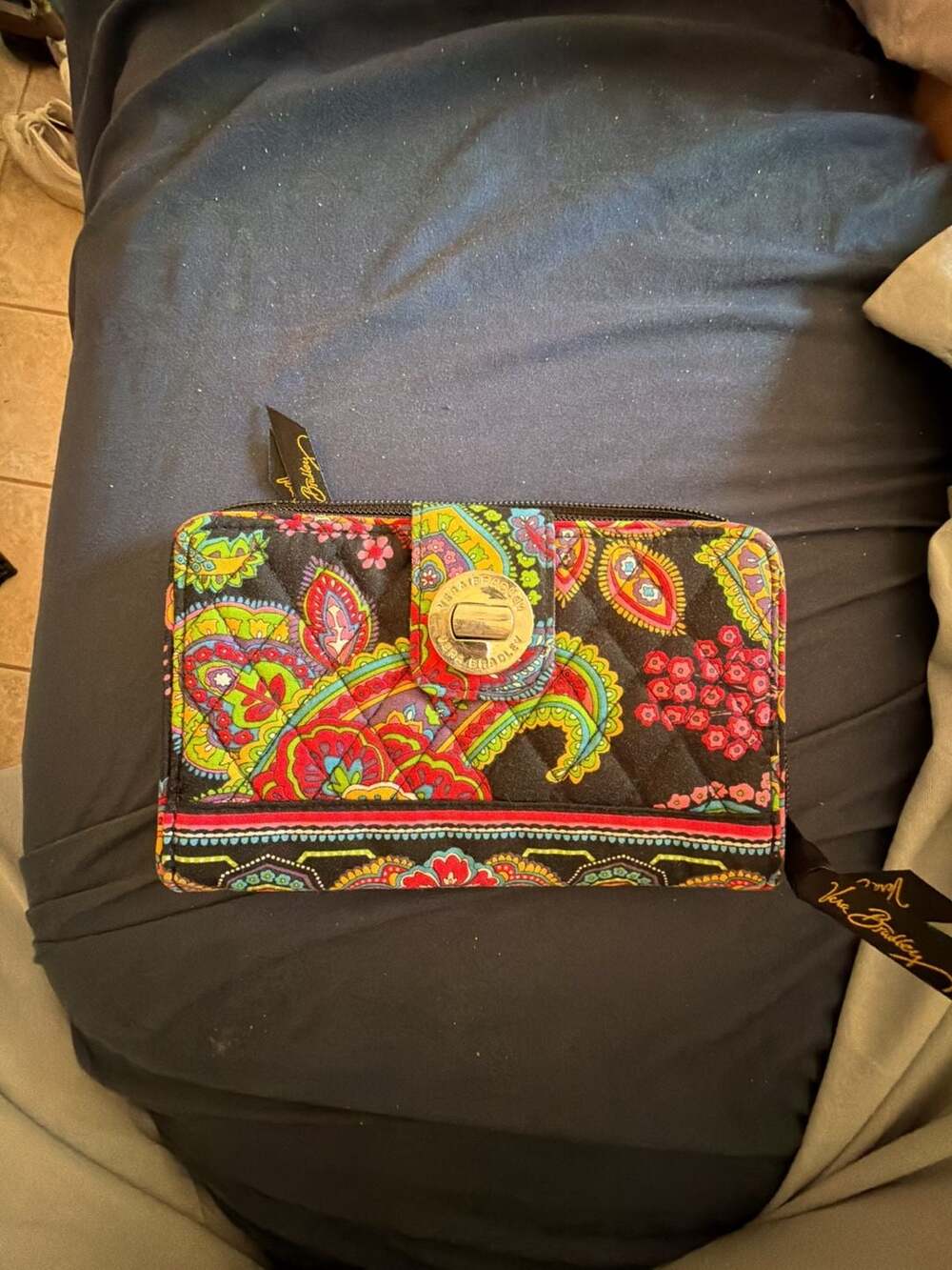Vera Bradley Symphony In Hue Large Turn Lock Wallet